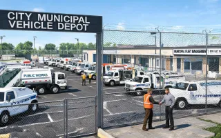 Municipal and government vehicle depots